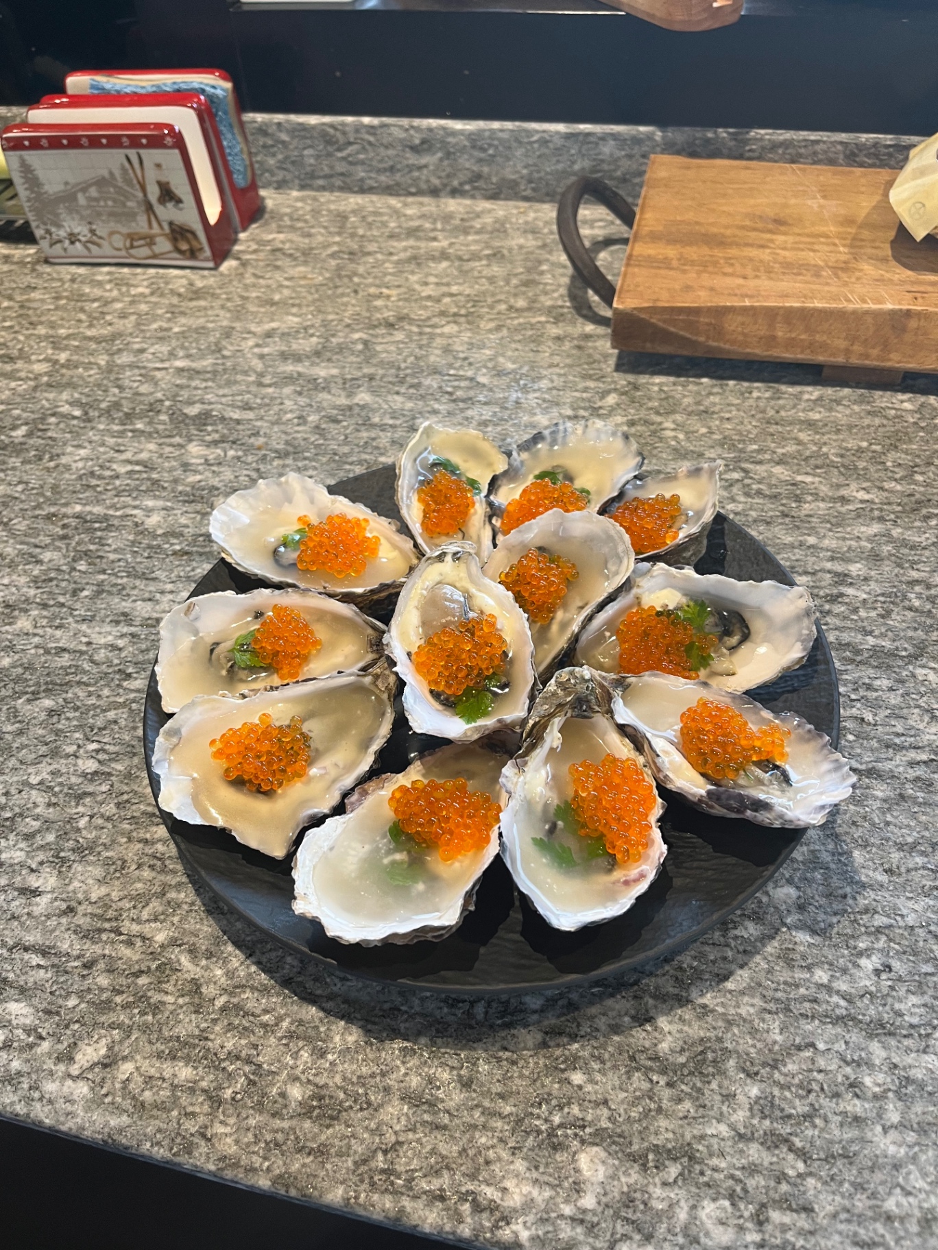 Huîtres & œufs de truite