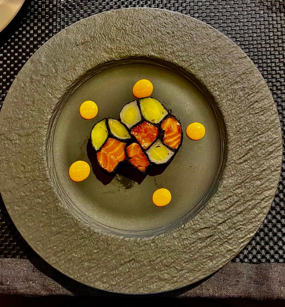 Maki saumon-poireau